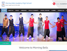 Tablet Screenshot of morningbellsacademy.com